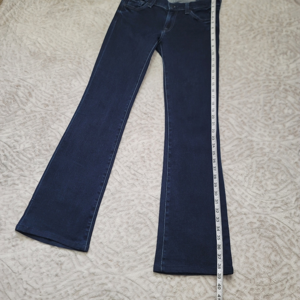 7 Seven For All Mankind The Skinny Bootcut Jeans Size 26 Women's Dark Blue - Picture 11 of 14